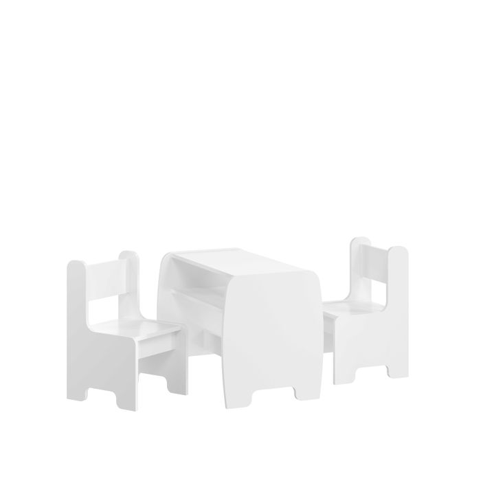 Stolik i dwa krzesełka dla dzieci BIAŁY mix Sonoma zestaw różne kolory