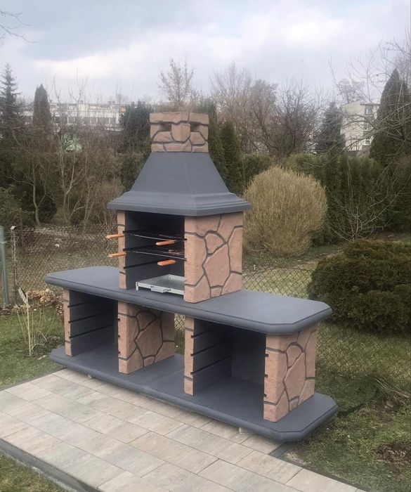 grill betonowy z blatem roboczym -piaskowiec + klej gratis