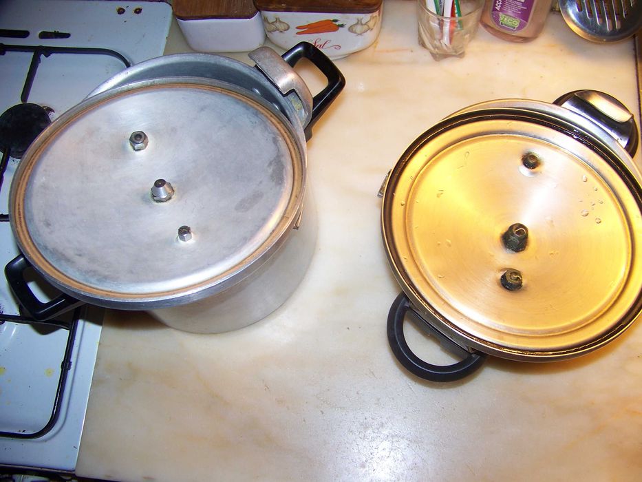 panelas de pressão inox e alumínio