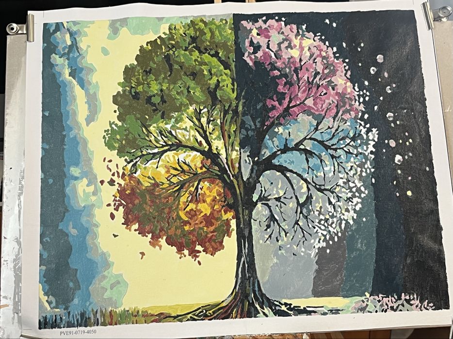 Folha de tela de arvore