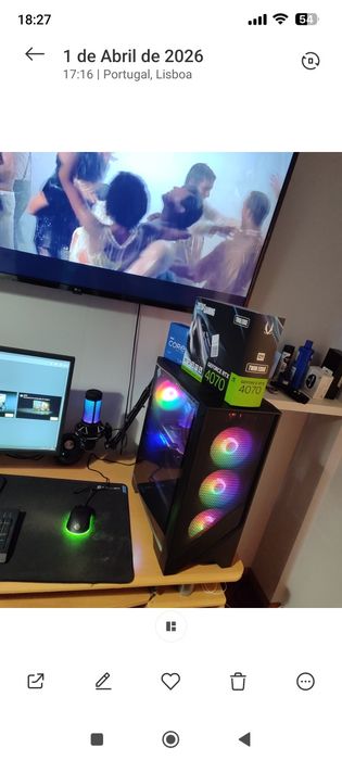 Microfone HyperX QuadCast + Suporte