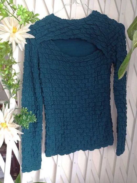 blusa outfit casual, abertura  nas costas - tam. S - made in italy