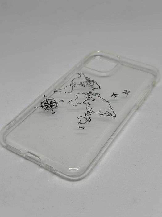 Obudowa Iphone 11 PRO Etui Case Silikonowy Mapa kod 573