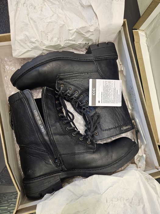 Czarne skórzane botki kozaki Lasocki Rozm. 36