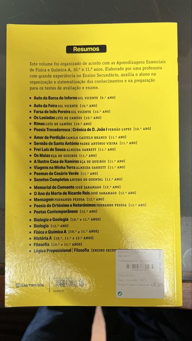 Livro de resumos para exame Física e Química 10/11° ano