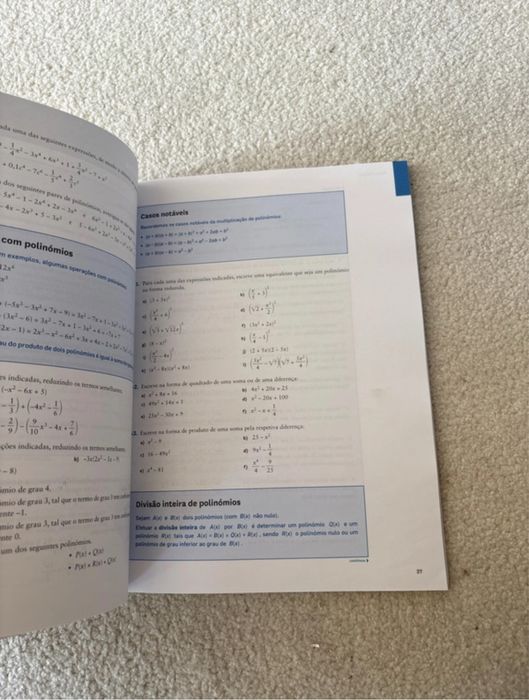 caderno de exercicios matematica