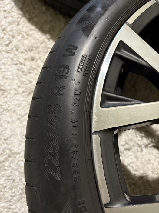 Koła felgi BMW x1 x2 19 cali 5x112 continental 225/45/19 rsc czujniki