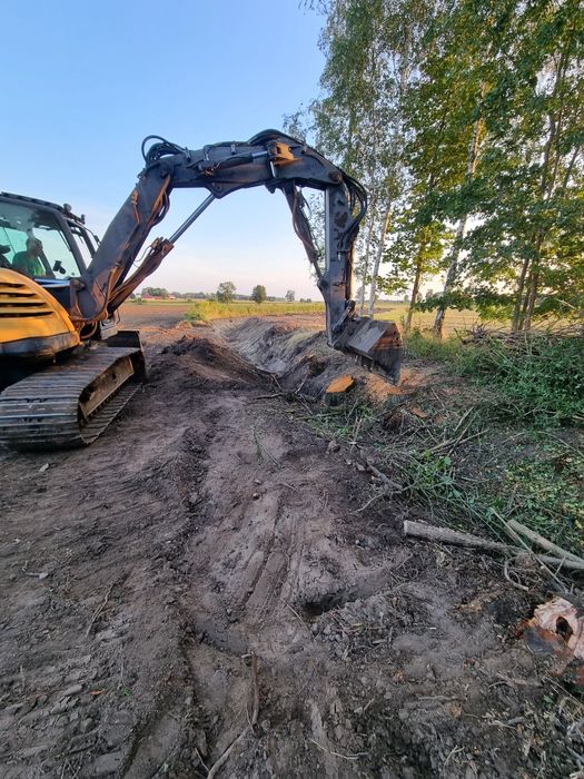 Usługi koparką usługi sprzętem budowlanym