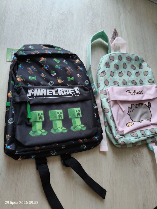 Plecak Minecraft mini plecak Pusheen mini nowy
