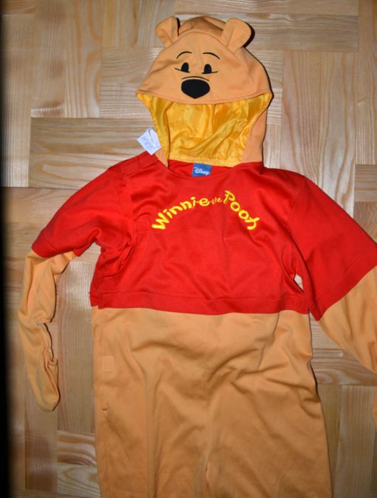 123^ Miś Puchatek  strój piżama przebranie 5/6 Lat_110/116 cm