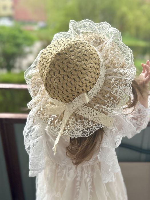 Kapelusz dziewczęcy w stylu boho vintage Nowy