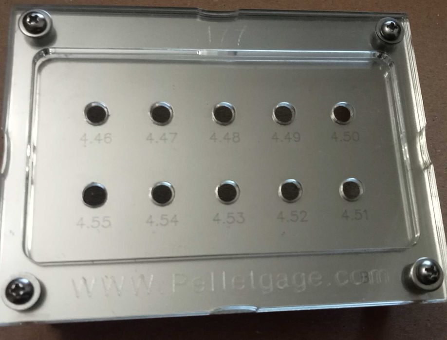 Pressão de ar selecção de chumbos