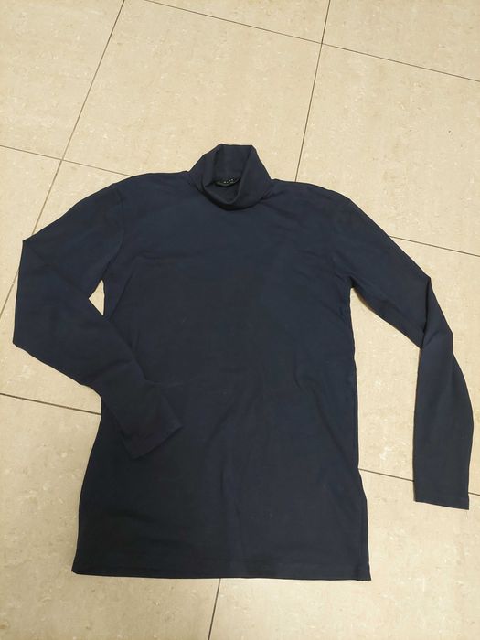 Golf cienki Zara r M wiskoza granatowy