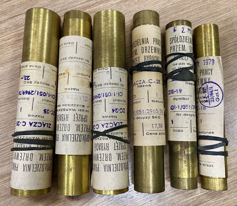 Zestaw fabrycznie nowych skuwek bambusowych z wytworni Sprzęt Rybacki