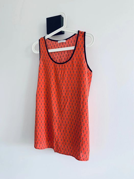 Top koszulka basic letnia Promod azteckie wzory