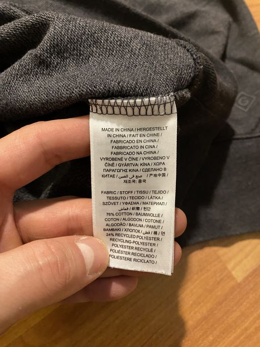 (L-XL) GANT 1/3 Zip кофта с высоким горлом серая зимняя реглан tnf