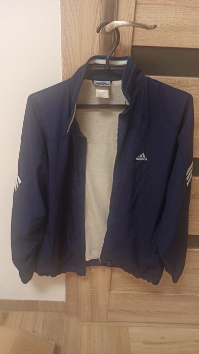 Granatowa markowa kurtka Adidas M/L