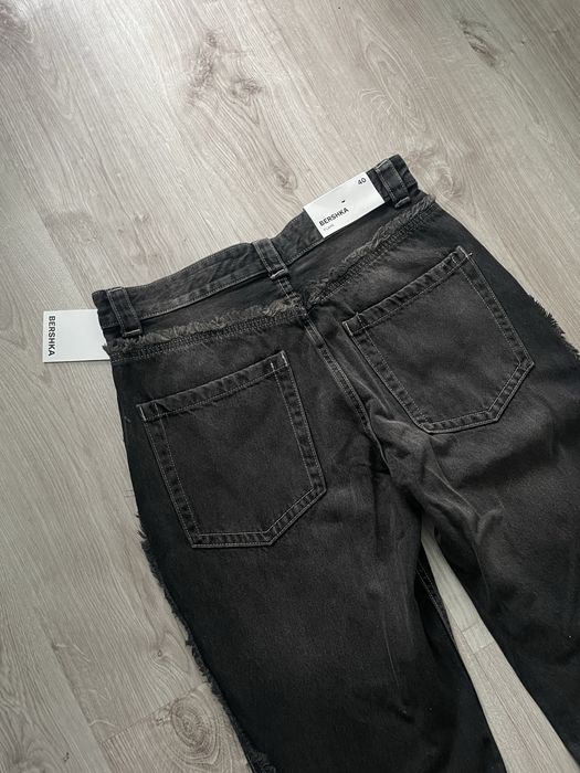 Bershka flared jeans black Джинси bershka flared distressed  jeans Y2k