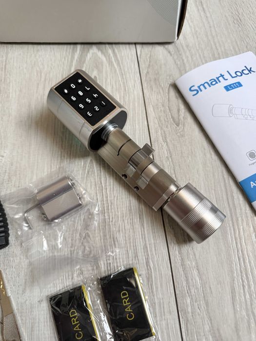 Smart cylinder lock zamek elektroniczny odcisk palca nfc klawiatura tuya