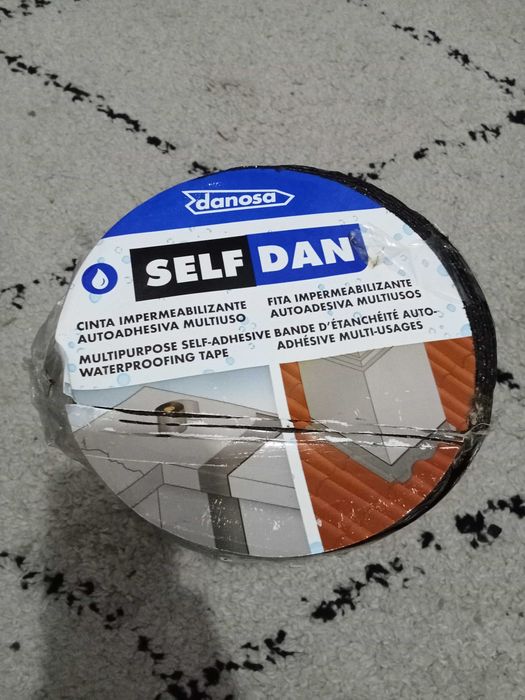 3 Rolos de Fita autoadesiva impermeável 0.3x10 m cinza