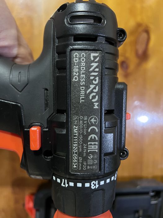 Шуруповерт dnipro m cd -182 q комплект