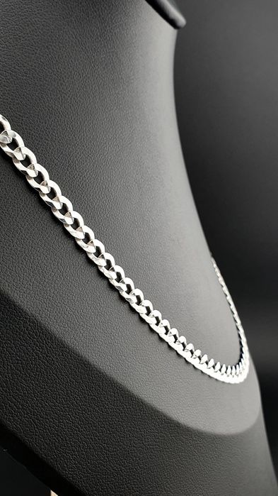 Łańcuszek srebrny pr.925 pancerka 60cm  szer.6mm