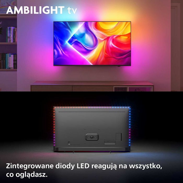 Nowy Philips QLED 3xambilight 75" 144Hz 4K Smart DVB-T2 75PUS9010 gw12