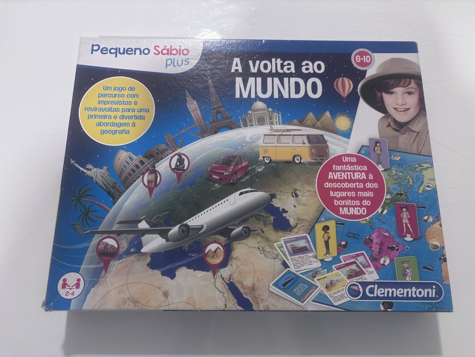 Jogos Clementoni A Volta ao Mundo + 50 Jogos Reunidos
