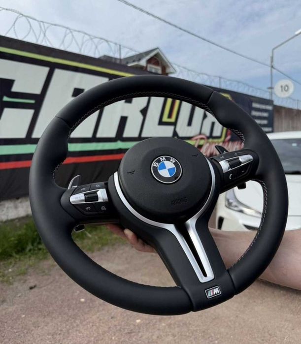 ‼️ M Sport Кермо BMW Premium ‼️ Ціна з подушкою! Шкіряний Руль Наппа M3 стиль для БМВ F30 F31 F32 F33 F36 F10 F11 F20 F21 X3 F25 X5 F15