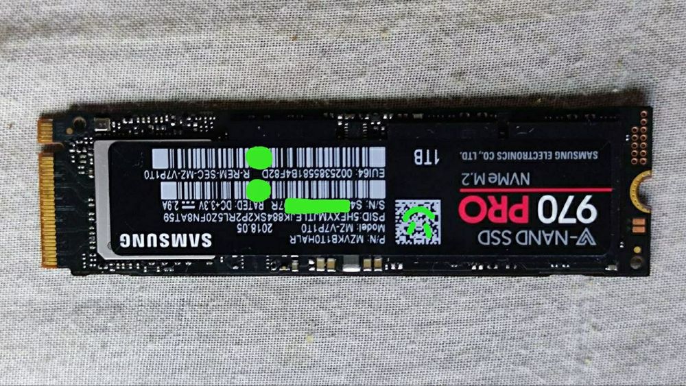 SSD Samsung 970 Pro 1TB (2bit MLC)- Состояние нового! Здоровье диска - 100% !