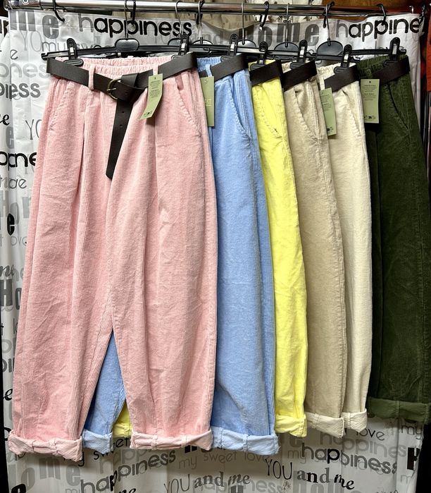 Брюки вельветовые БАГГИ, Х/Б, Италия, 38-52 р.