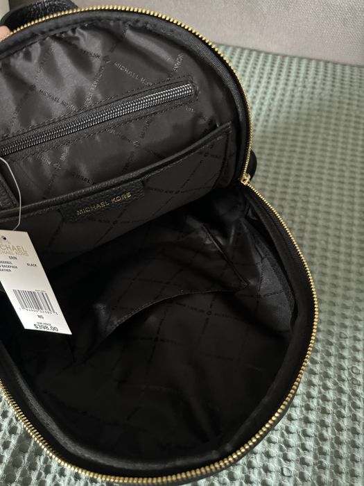 Новий чорний шкіряний рюкзак Michael Kors з біркою