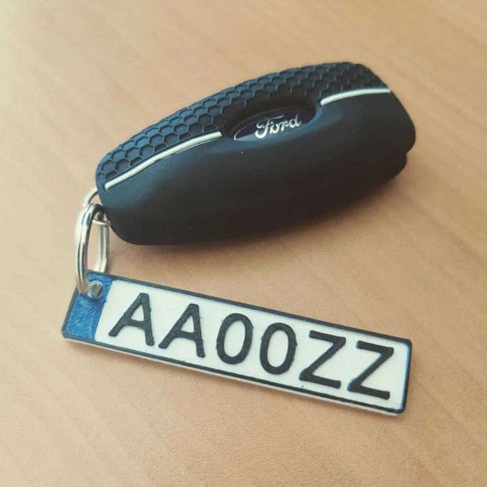 Matricula de carro | Porta chaves impresso 3d