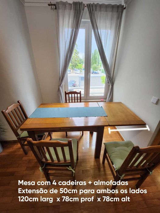 Vende-se Urgente - Móveis para a casa toda em madeira Maciça - 8 peças