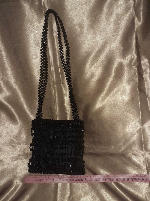 Mala com Missangas Preta
