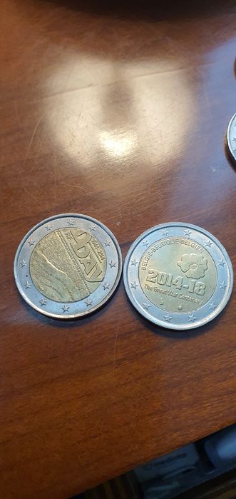 Moedas de 2€ com defeito de cunhagem