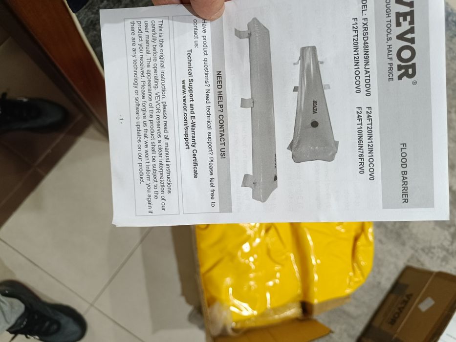 Barreira proteção contra inundações