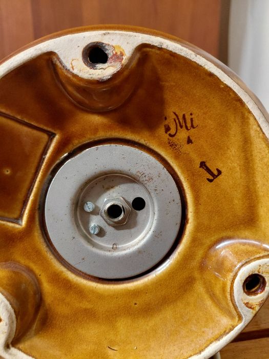 Lampka lampa nocna stołowa oprawa Mirostowice PRL retro vintage+Gratis