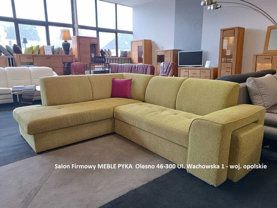 HIT -45% Narożnik MALTA 200cm x 260cm , spanie = Producent PYKA Olesno