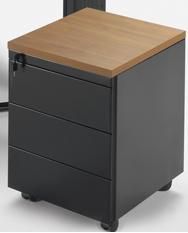 Bloco fixo 2 gavetas frentes chapa ou madeira Novo