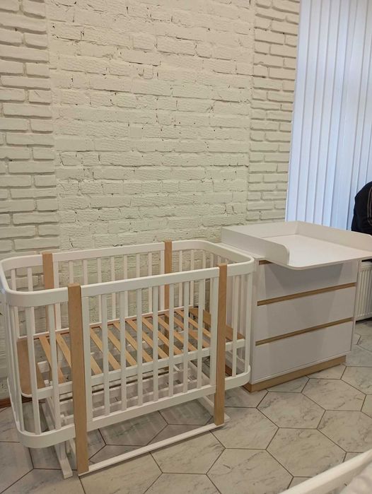 ліжечко+комодик , комод пеленальний ліжечко НОВІ