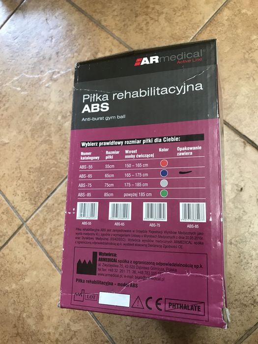 Pilka rehabilitacyjna abs