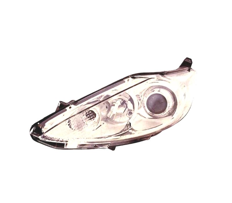 FAROL ESQ OPTICAS FORD FIESTA MK6 3 5P 08-13 FUNDO CROMADO
