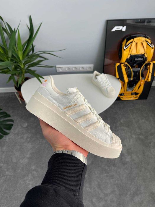 Кросівки Adidas Superstar Bonega White/Beige premium