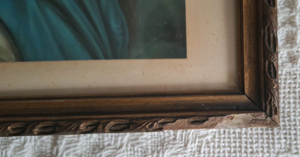 Stary obrazek Św Maria Magdalena.