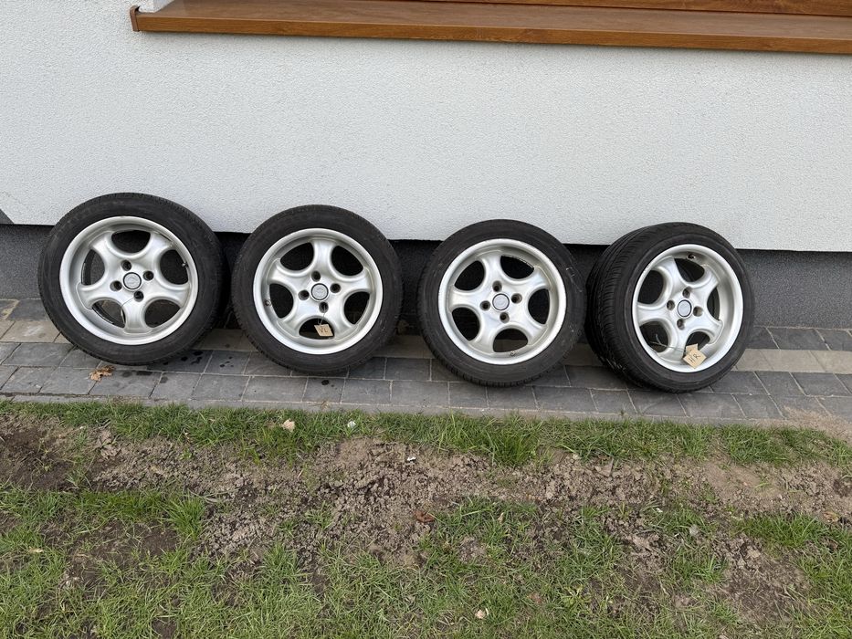 Alufelgi 4x100 , 15 cali , 7J ET 35 z rantem.