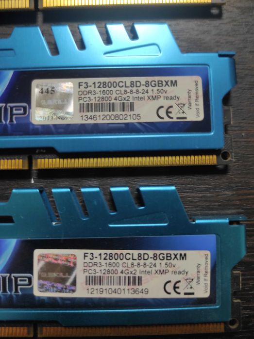 DDR3 16 GB G.SKILL Ripjaws X Blue