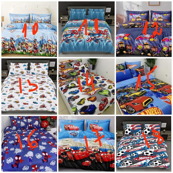 Дитяча півтораспальна постільна білизна бязь голд люк,  власне виробни