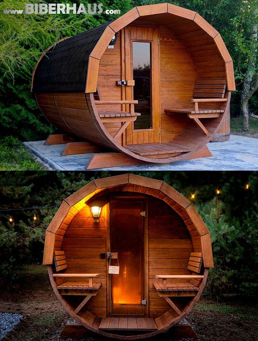 SAUNA Ogrodowa 300 cm + OKNO 100% + PRZEDSIONEK + GRATIS Beczka +Akces