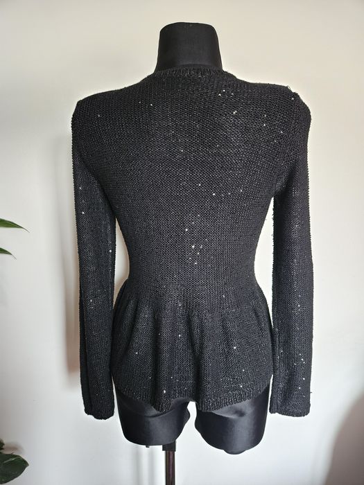 Sweter czarny zapinany na suwak